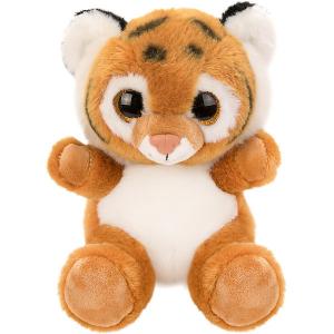 Мягкая игрушка  Крошка тигренок, 15 см, бело-коричневая Fluffy Family. Цвет: коричнево-белый
