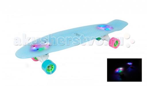 Скейтборд Retro с подсветкой Iceglow Hudora