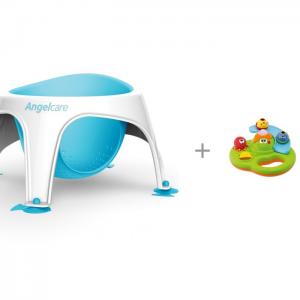 Сиденье для купания Bath ring и игрушка Chicco Остров пузырьков Angelcare