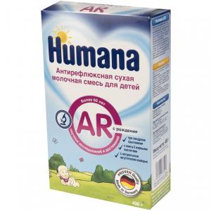 Молочная смесь  AR Антирефлюкс с рождения, 400 г Humana