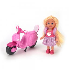 , Кукла Hello Kitty Машенька на скутере, 12см Карапуз