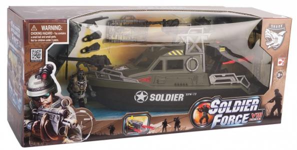 Игровой набор Soldier Force Ракетный катер (стрельба) Chap Mei
