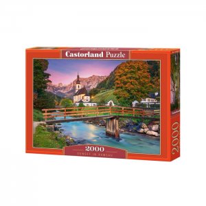 Пазлы Закат в Рамзау (2000 элементов) Castorland
