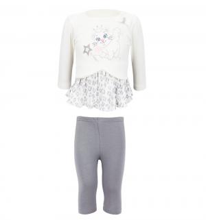 Комплект джемпер/брюки  Эскимосы, цвет: бежевый/розовый Ewa