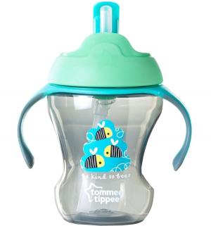 Чашка-непроливайка  с трубочкой, цвет: голубой Tommee Tippee