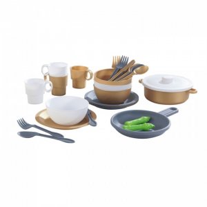 Кухонный игровой набор посуды Модерн Металлик KidKraft