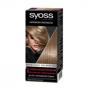 Крем-краска для волос 7-5 Холодный русый Syoss