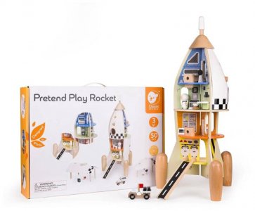 Деревянная игрушка  развивающая многофункциональная Ракета Classic World