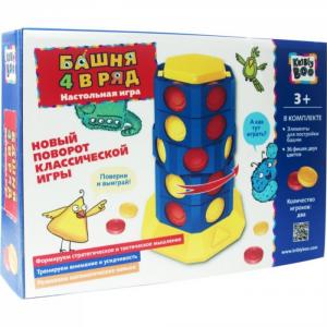 Настольная игра - башня Четыре в ряд поворотная Kribly Boo