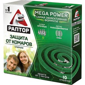 Спираль  от комаров, 10 шт Раптор
