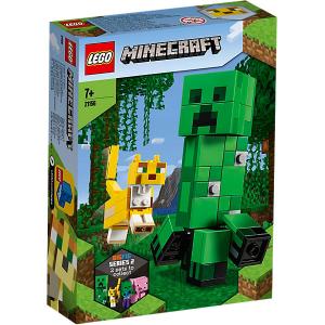 Конструктор  Minecraft 21156: Большие фигурки, Крипер и Оцелот LEGO