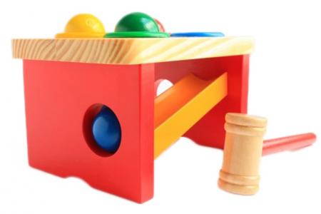 Деревянная игрушка  Стучалка-горка-шарики Мир деревянных игрушек