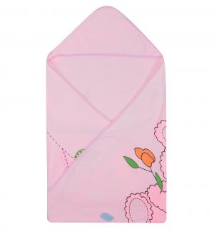 Полотенце с уголком  105 х см, цвет: розовый Артпостель