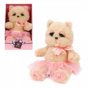 Мягкая игрушка  Киска Персик в юбочке Angel Collection