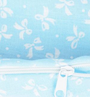 Наволочка Бумеранг длина по краю 220 см, цвет: голубой Smart-textile