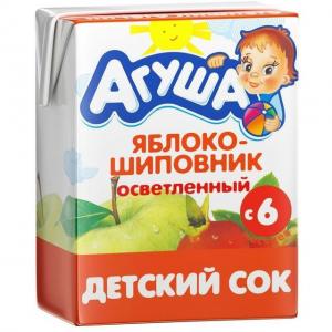 Сок  яблоко-шиповник, 200 мл Агуша
