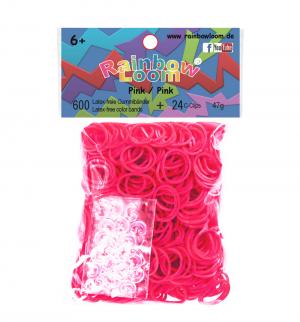 Резинки  для плетения Solid bands розовый 600 шт Rainbow Loom