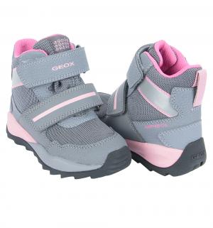 Ботинки  Orizont B girl, цвет: серый/розовый Geox