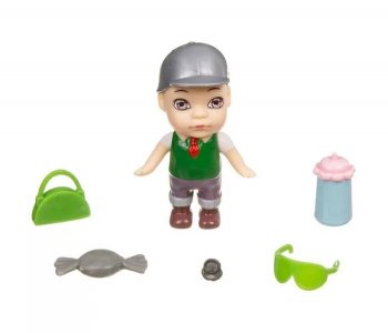 Игровой набор OLY Кукла в баночке мальчик шляпе с аксессуарами ВВ3826 Bondibon