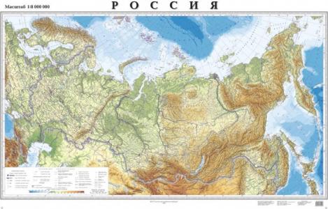 Настольное покрытие Карта России 40х60 см Kett-Up