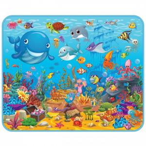 Игровой коврик  развивающий Подводный мир 130х160х0.5 см Mambobaby