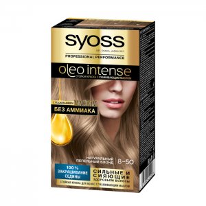 Oleo Intense Краска для волос 8-50 Натуральный пепельный блонд Syoss