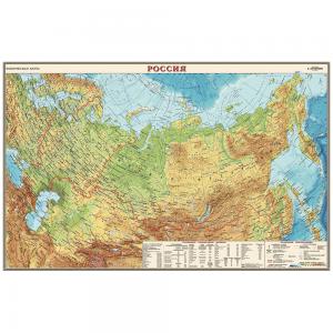 Настольная двусторонняя карта  Россия. Физическая 1:14,5М Ди Эм Би