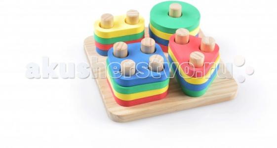 Деревянная игрушка  Логический квадрат Мир деревянных игрушек