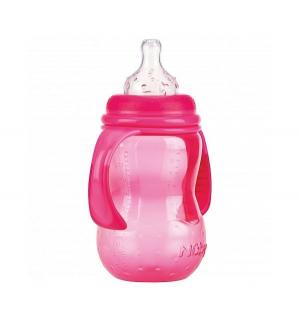 Бутылочка  полипропилен с рождения, 300 мл, цвет: розовый Nuby