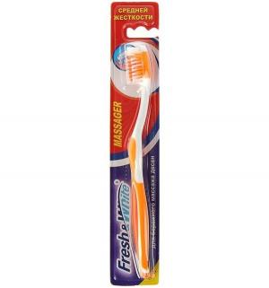 Зубная щетка  Massager, цвет: оранжевый Fresh&White