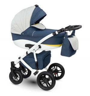 Коляска 2 в 1  Sirion, цвет: синий/серый Camarelo