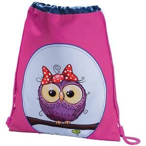 Мешок для обуви Hama Sweet owl. Цвет: розовый/розовый