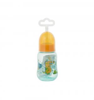 Бутылочка  с силиконовой соской полипропилен рождения, 125 мл, цвет: бирюзовый Мир Детства