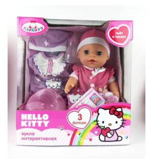 Пупс  Hello Kitty розовый костюмчик 30 см Карапуз