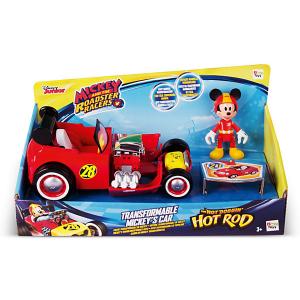 Игровой набор  Микки и весёлые гонки Автомобиль Мауса, 2 в 1 IMC Toys. Цвет: красный