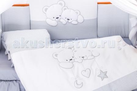 Комплект в кроватку  Sweet Bears (6 предметов) Lepre