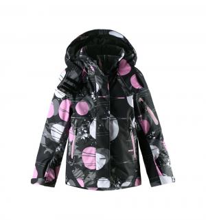 Куртка  Tec Roxana, цвет: черный/розовый Reima