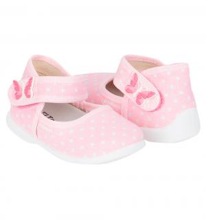 Туфли текстильные , цвет: розовый El Tempo