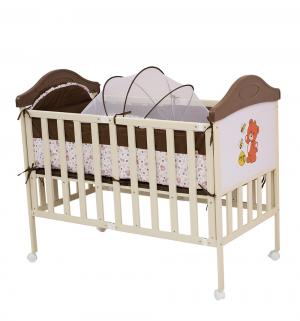 Кровать  Sleepy Compact, цвет: коричневый/бежевый/медвежонок BabyHit