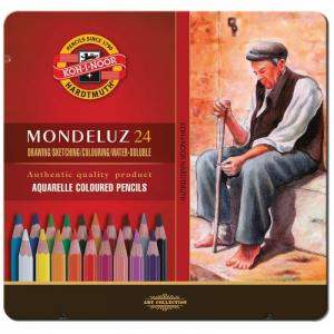 Карандаши акварельные Mondeluz 24 цвета Koh-i-Noor