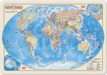 Карта-пазл Мир политический (260 деталей) Геодом