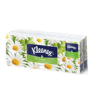 Носовые платки для ежедневной гигиены  Aroma Ромашка, 10 шт х пачек Kleenex