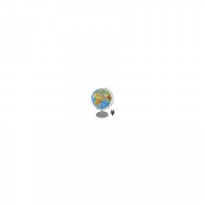 Глобус Земли «Двойная карта» рельефный с подсветкой, диаметр 250 мм Глобусный Мир