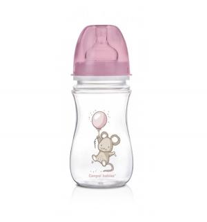 Бутылочка  Little Cutie антиколиковая полипропилен с 3 мес, 240 мл, цвет: розовый Canpol