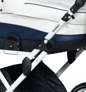 Коляска 2 в 1  CARMEN 17 S Classic 14, цвет: синий/белый Indigo
