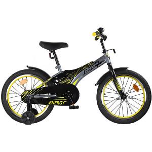 Детский велосипед Automobili  Energy , рама сталь диск 18 алюминий цвет Серый Lamborghini. Цвет: серый
