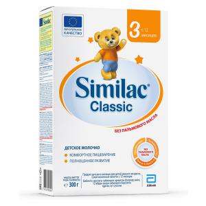Детское молочко  Classic 3 с 12 месяцев, 300 г Similac