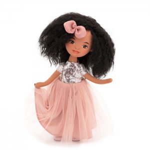Toys Tina в розовом платье с пайетками Серия Вечерний шик 32 см Orange